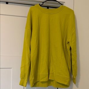 Lululemon Athletica Yellow Sweatshirt